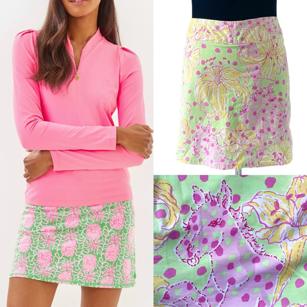 Vintage Lilly Pulitzer Fillies for Lillies Polkadot Pony Skort Size 8